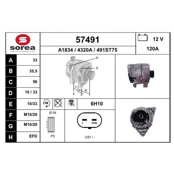 EAI Alternador - 57491