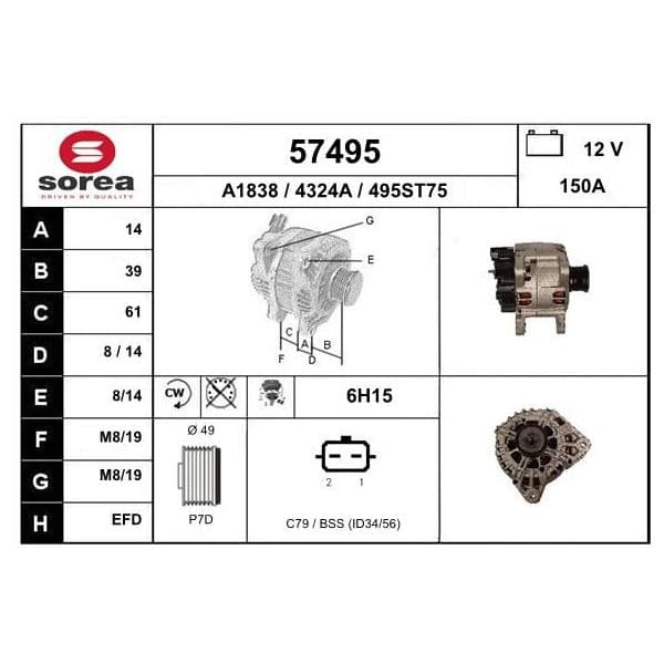 EAI Alternador - 57495