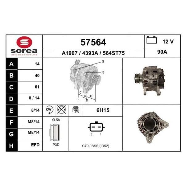 EAI Alternador - 57564
