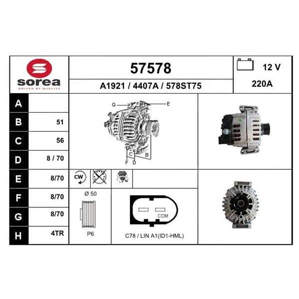 EAI Alternador - 57578