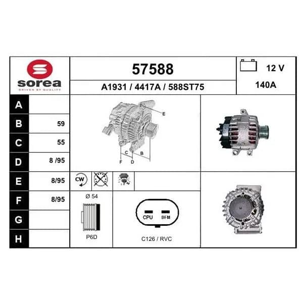 EAI Alternador - 57588