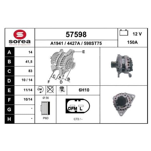 EAI Alternador - 57598