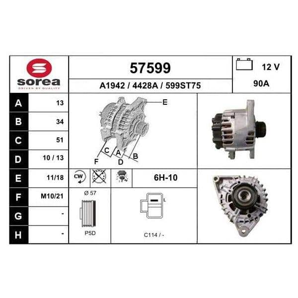EAI Alternador - 57599