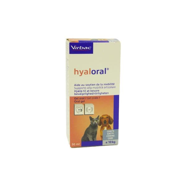 Virbac Hyaloral Gel Oral Raças Pequenas & Gatos 50ml
