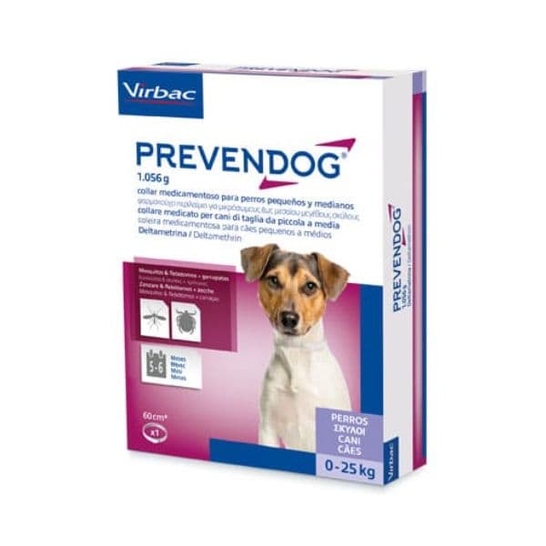 Virbac Prevendog Coleira Medicamentosa 0-25kg 60cm