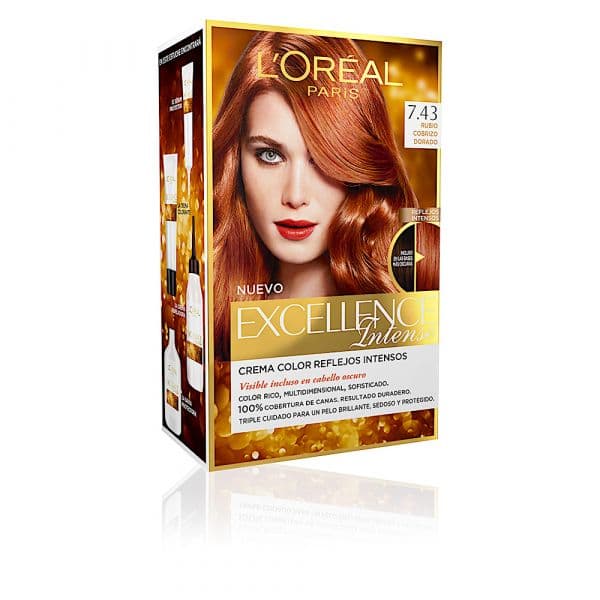 L'Oréal Professionnel Excellence 7,43 Louro Acobreado Dourado