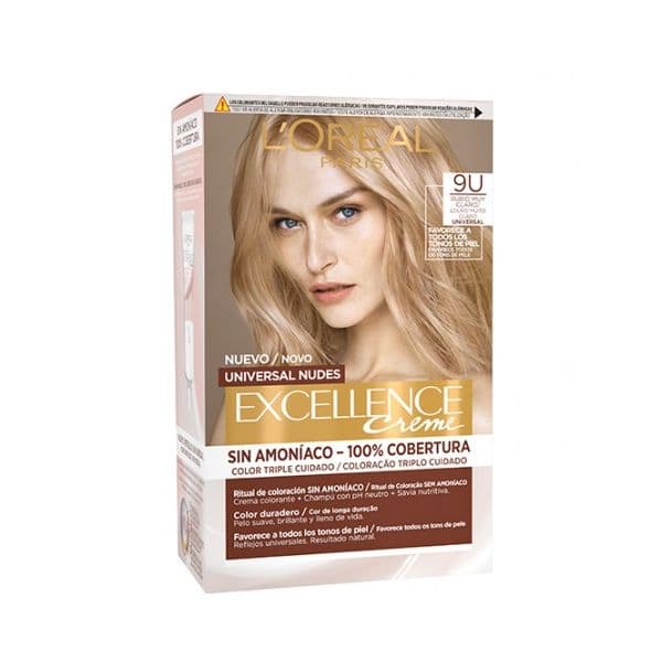 L'Oréal Excellence Creme Tom Nude Louro Muito Claro 9U