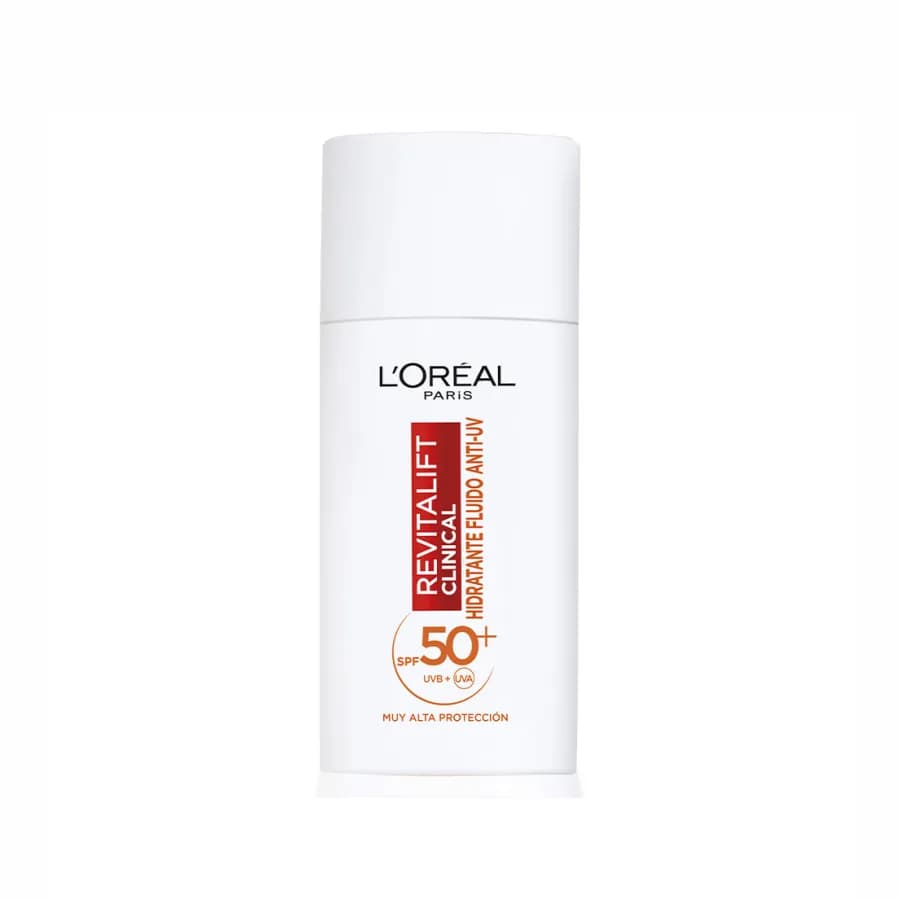 Protetor Solar L'Oréal Revitalift Clinical Fluido Hidratante Anti-UV SPF50+ 50ml