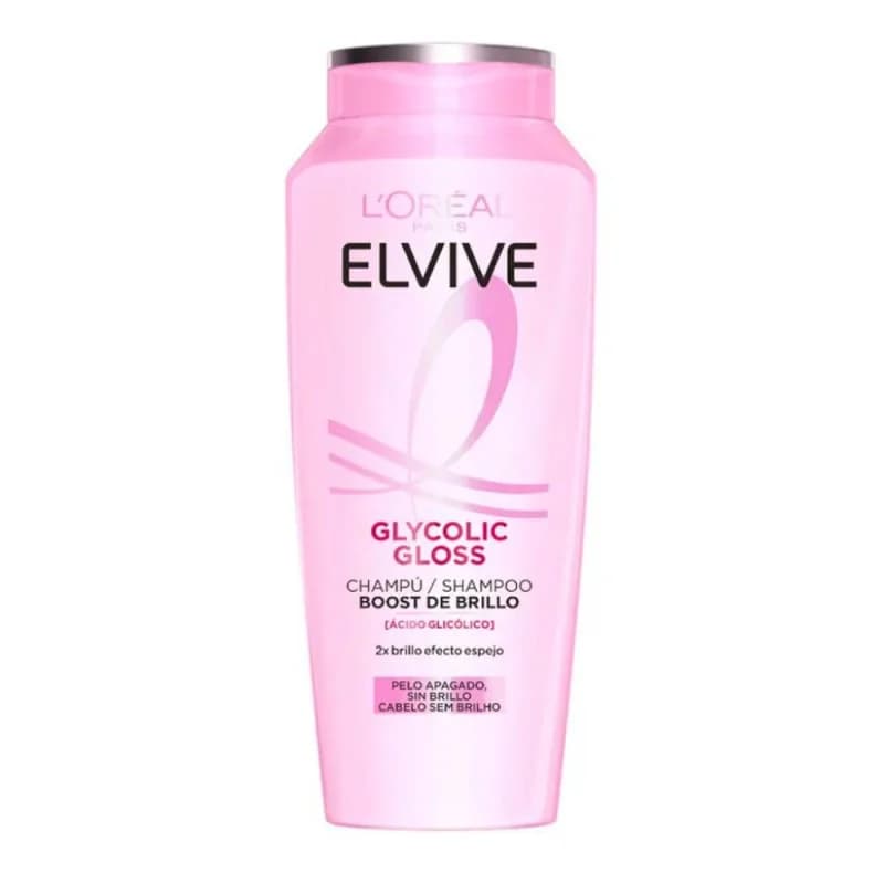 L'Oréal Paris Elvive Glycolic Gloss Boost de Brilho Shampoo Cabelo Baço e Poroso 700ml