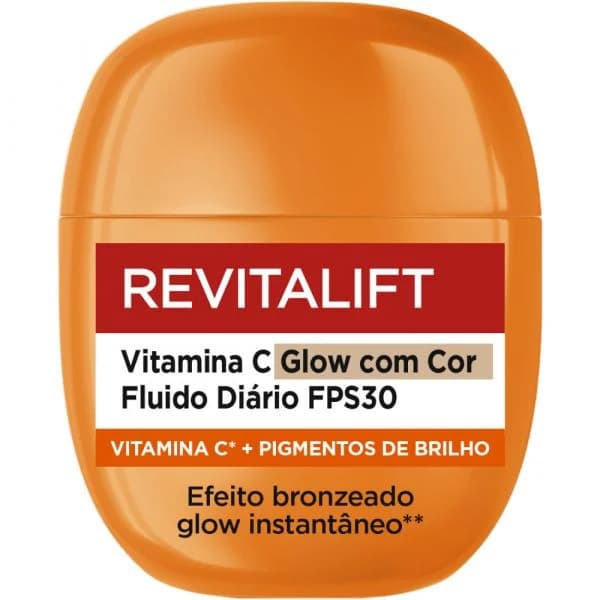 L'Oréal Paris Revitalift Vitamina C Glow com Cor Fluido Diário SPF30 40ml