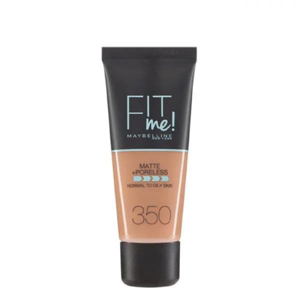 Maybelline Fit Me Matte and Poreless Base Líquida Tom 350 Caramel 30ml