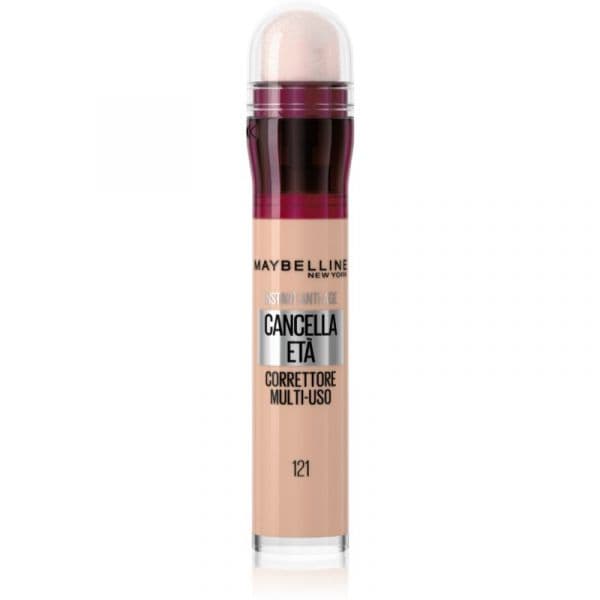 Maybelline Instant Anti Age Eraser Corretor Líquido com Esponja Aplicadora Tom 121 Light Olive 6,8 ml