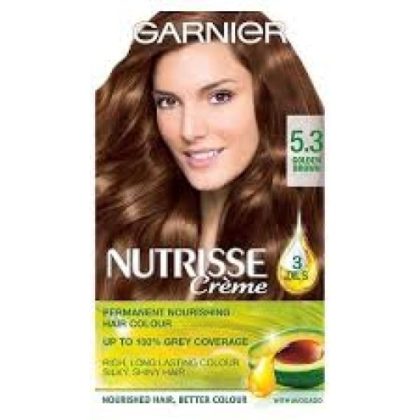 Garnier Nutrisse Creme Coloração Tom 5.3 Castanho Claro Dourado