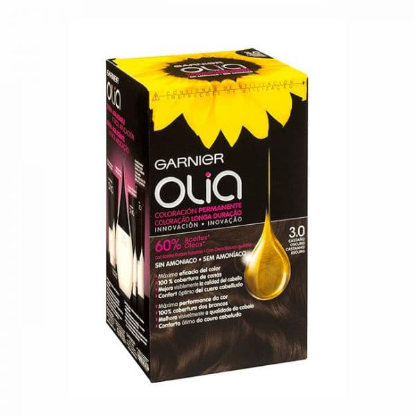 Garnier Olia Coloração Permanente Tom 3.0 Castanho Escuro
