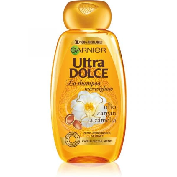 Garnier Ultra Doux Argan Oil And Camelia Shampoo para Cabelos Secos e Oleosos 250ml