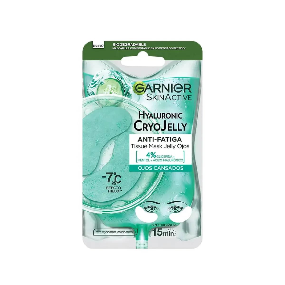 Garnier Hyaluronic Cryojelly Máscara de Tecido Anti-Fadiga Olhos 5g