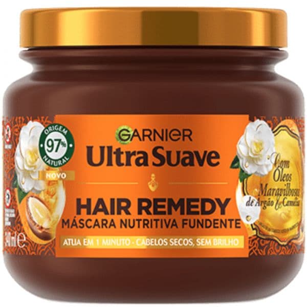 Garnier Ultra Suave Hair Remedy Máscara Óleos Maravilhosos Argão e Camélia 340ml