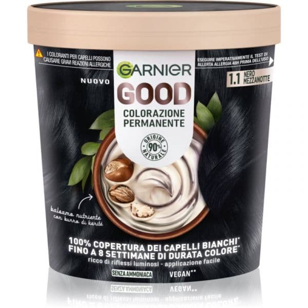Garnier Good Color Cor para Cabelo Permanente 1.10 Nera Mezzanotte 1 Unidade
