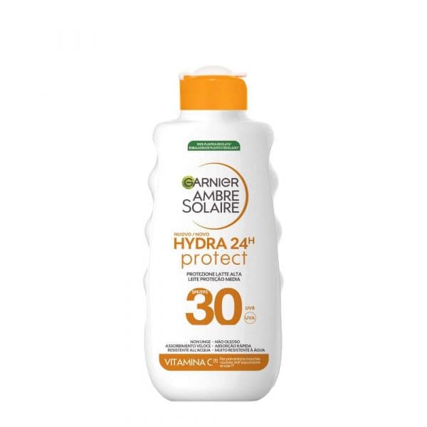 Protetor Solar Garnier Ambre Solaire Hydra 24h Leite SPF30 175ml