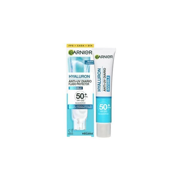 Protetor Solar Garnier Hyaluron Anti-UV Fluido Invisível SPF50+ 40ml