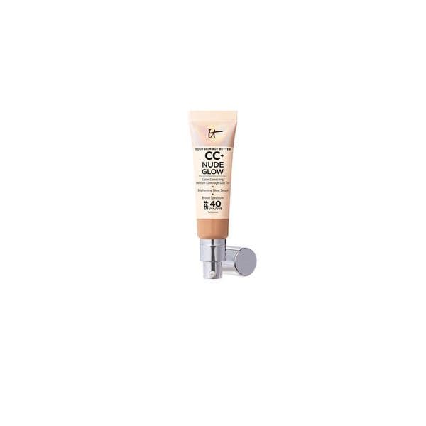 It Cosmetics CC+ Nude Glow Lightweight Foundation + Glow Sérum SPF40 #med