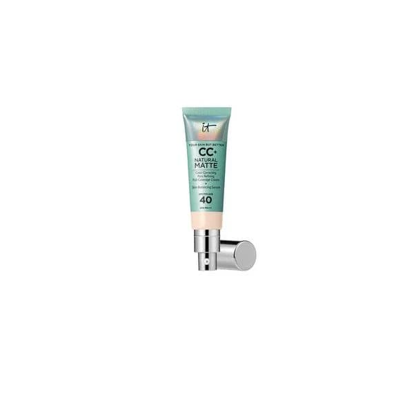 It Cosmetics CC+ Natural Matte Base de Maquillagem em Creme SPF40 Tom #fair Porcelaine