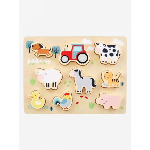 Vertbaudet Puzzle da Quinta para Encaixar sem Cor