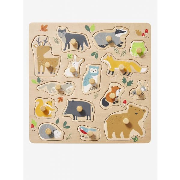 Vertbaudet Puzzle com Botões Classe Verte sem Cor