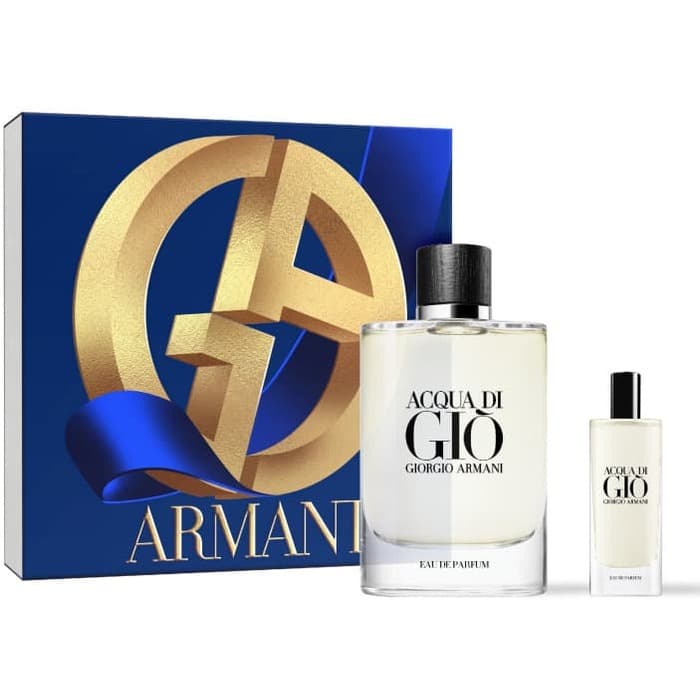 Acqua di Gio Eau de Parfum Gift set EDP 125 ml and miniature EDP 15 ml