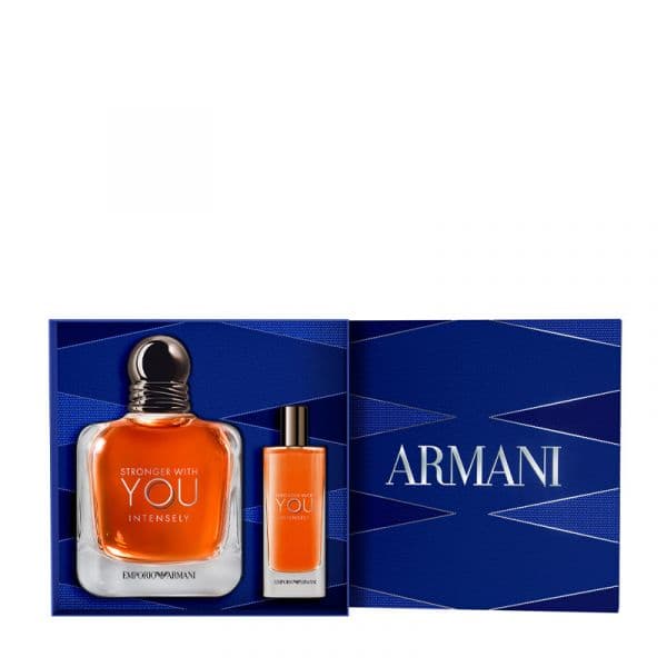 Armani Stronger With You Intensely Man Eau de Parfum 100ml + Eau de Parfum 15ml Coffret