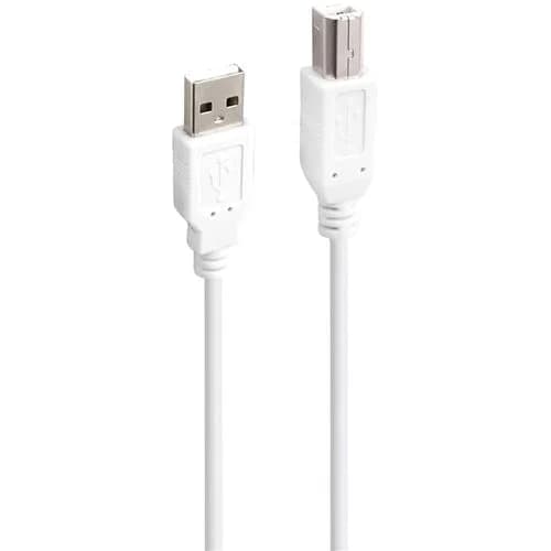 Cabo Accsup USB para USB-B 5m - Branco