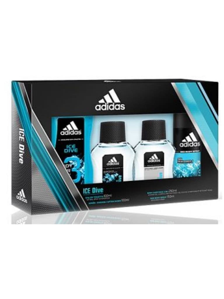 Adidas Ice Dive Kit Eau de Toilette 100 ML + Eau de Toilette 50Ml + Desodorizante 150 ML + Body Hair Face 250 ML