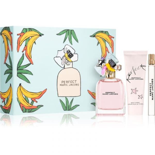 Marc Jacobs Perfect Woman Eau de Parfum 100ml + Leite Corporal 75ml + Eau de Parfum 10ml Coffret