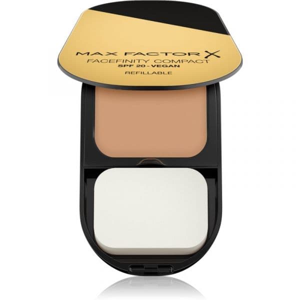 Max Factor Facefinity Refillable Maquilhagem Compacta Matificante SPF 20 Tom 001 Porcelain 10 g