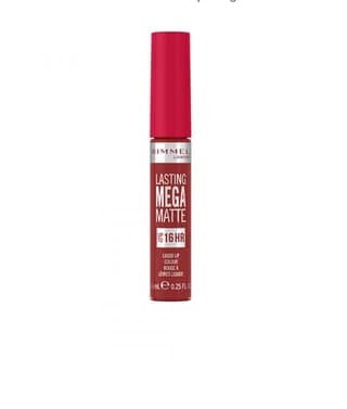 Rimmel Lasting Mega Matte Batom Tom Líquido Leve e Mate 16 H Tom Fire Starter 7,4 ml