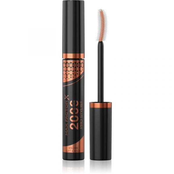 Max Factor 2000 Calorie Pro Stylist Máscara para Dar Volume e Curvatura Mais Definida Tom Black 9 ml