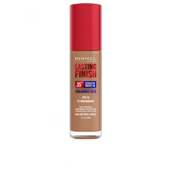 Rimmel Lasting Finish 35h Hydration Boost Base Hidratante SPF 20 Tom 400 Natural Beige 30ml