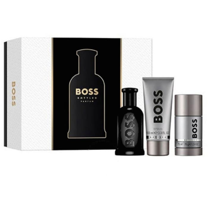 Conjunto Boss Bottled Parfum Parfum 100 ml, Desodorizante 75 ml a sprchový gel 100 ml