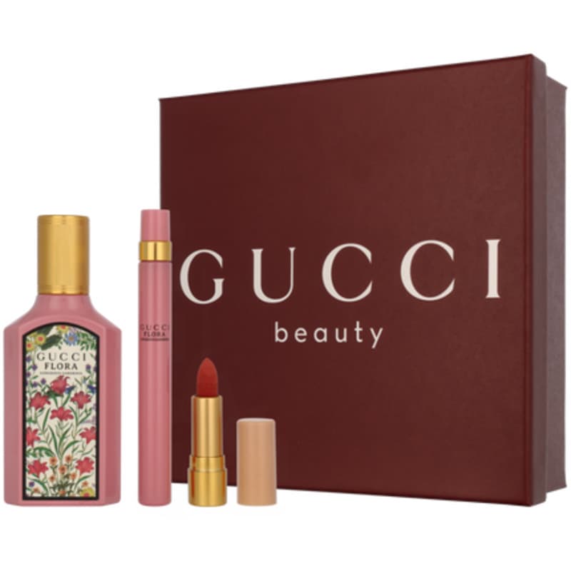 Conjunto Flora Gorgeous Gardenia  EDP 50 ml, rtěnka 1 g aminiatura EDP 10 ml