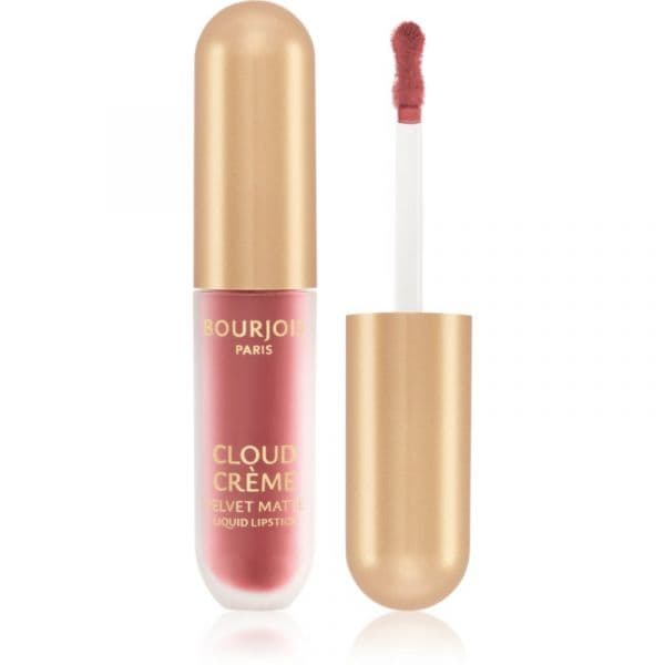 Bourjois Cloud Crème Velvet Matte Batom Líquido Ultra-Matificante, Tom #04 I Love Mocha, 3 ml