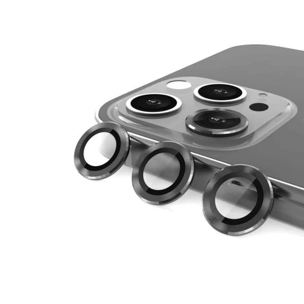 Película Vidro Temperado Metálica Camera Traseira para iPhone 13 Pro/ 13 Pro Max Black