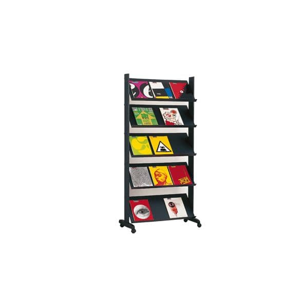 Fast Paperflow Expositor c/ Rodas 165x38x82,5cm - 255.01
