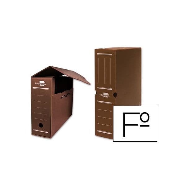 LiderPapel Caixa de Arquivo Definitivo Polipropileno Castanho - 16642