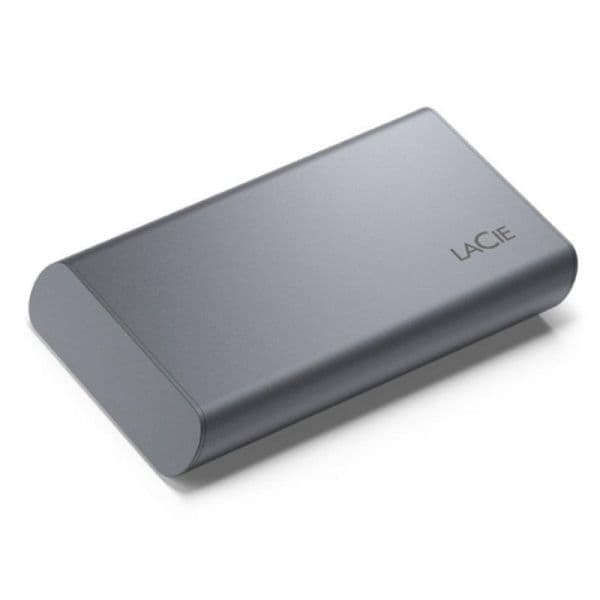 Disco Externo SSD LaCie 2TB Mobile Secure USB-C 3.2 Gen 2 Encriptado 256-bits AES Cinzento Espaço