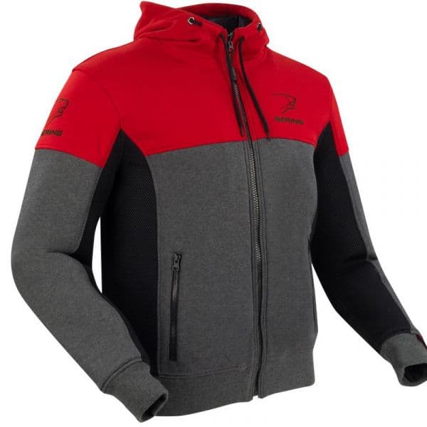 Bering Casaco Hoodiz Vented Anthracite / Red XL