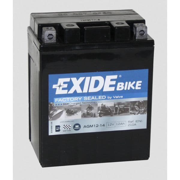 Exide Bateria Factory Sealed AGM12-14