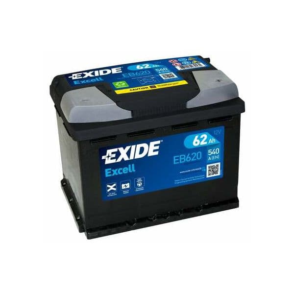 Exide Bateria Excell 62ah 540en B13 +d. Eb620