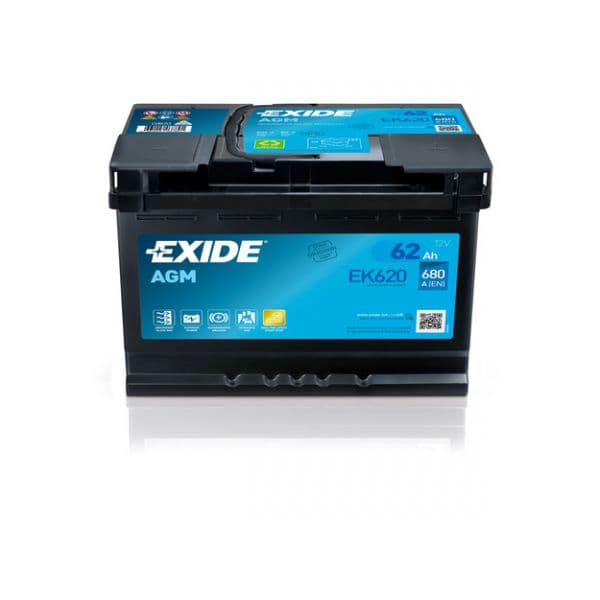 Exide Bateria Agm 12v 62ah 680en L2. Ek620
