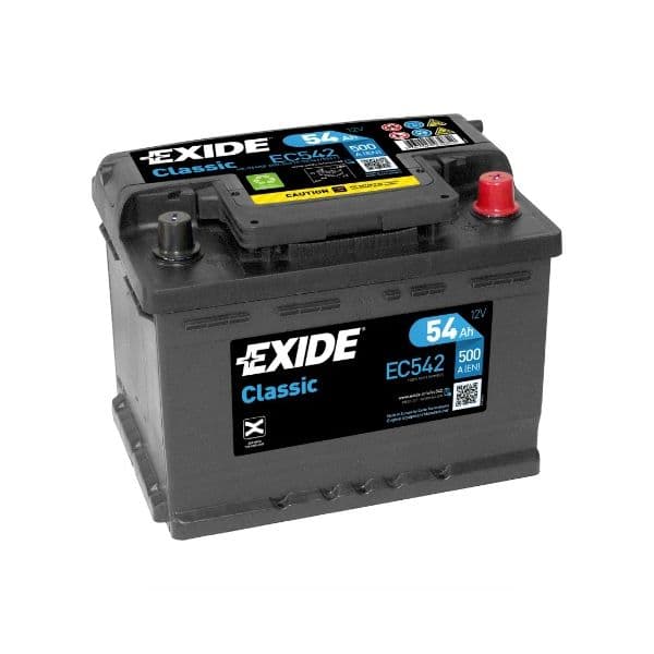 Exide Bateria Classic 54ah 500en Lb2 +d. Ec542