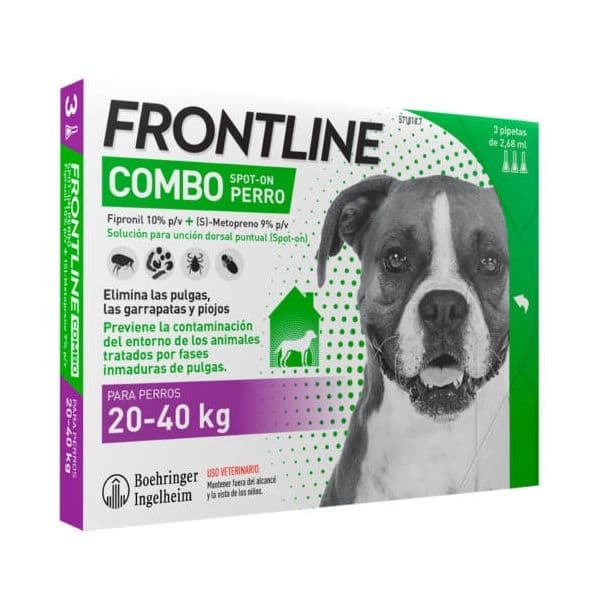 Frontline Combo Cão 20-40Kg 3 Pipetas